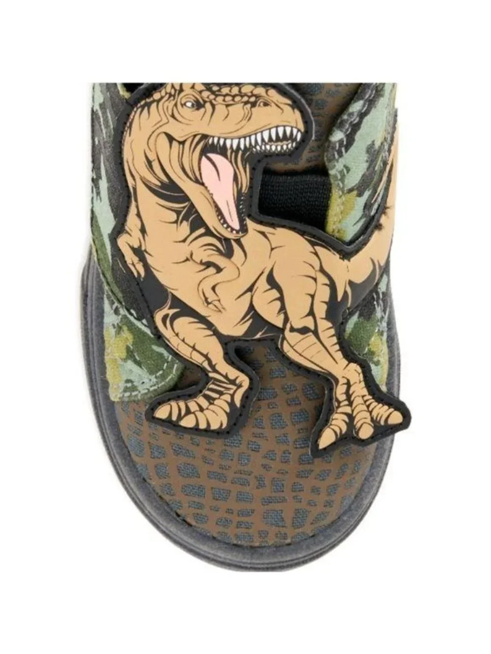 Wonder Nation Kids Size 12 Sneakers High-Top Camo Dinosaur T-Rex Detail Shoes